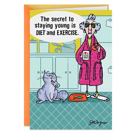 Maxine™ Staying Young Funny Birthday Card in 2021 | Birthday humor ...