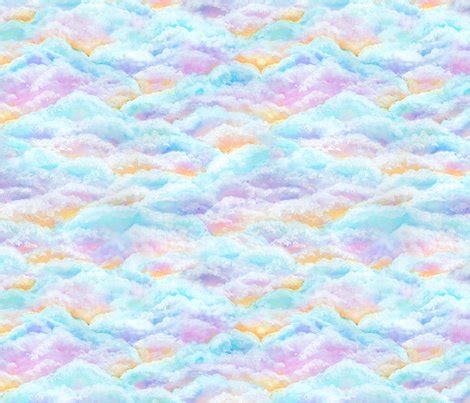 Cotton Candy Clouds wallpaper - byre_wilde - Spoonflower