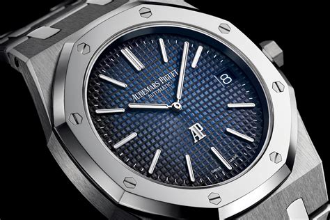 Introducing Audemars Piguet Royal Oak Jumbo Extra-Thin 15202IP - Titanium, Smoked Blue Dial ...