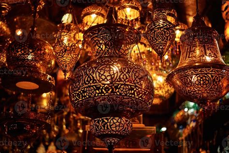 Different ramadan lanterns on dark background 18911849 Stock Photo at Vecteezy