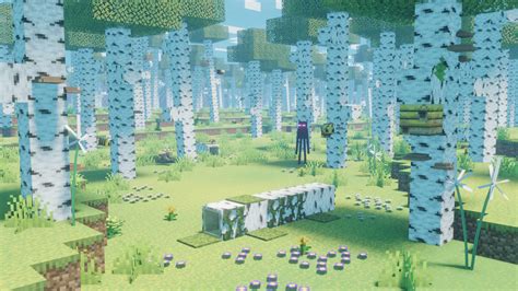 ArtStation - Minecraft Birch Forest (wild update)