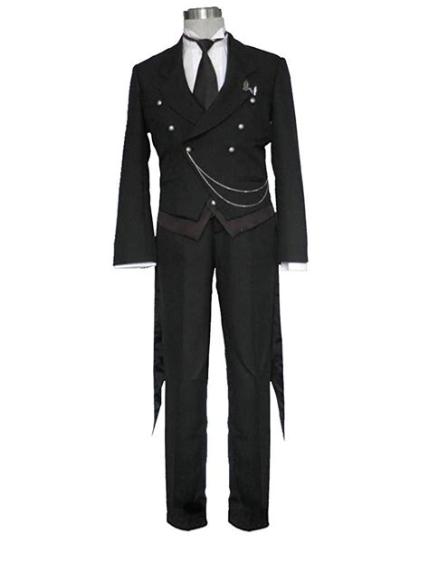 Black Butler - Kuroshitsuji - Sebastian Michaelis Cosplay Costume ...