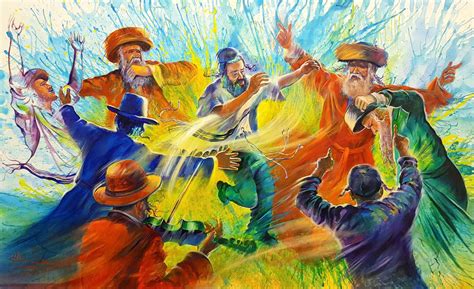 Abstract Jewish Painting: Jewish Dance | Jewish artwork, Jewish art ...