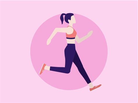 Running girl by Angélique Quinconneau on Dribbble