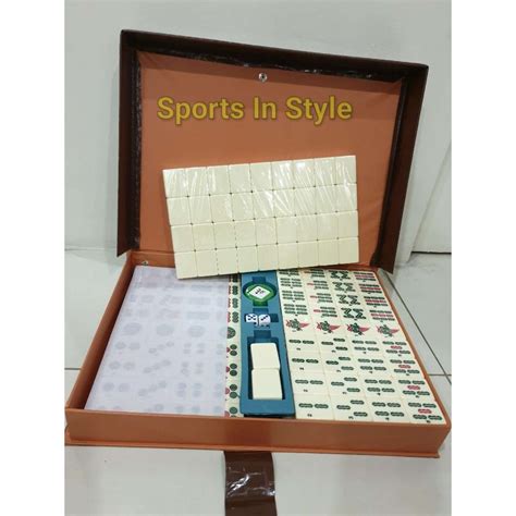 Mahjong Set Ivory Classic Without Number English Characters | Shopee ...