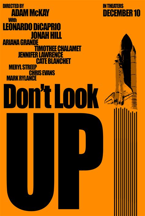 Poster concept for Adam McKay’s “Don’t Look Up” on Behance