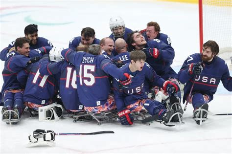 US Sled Hockey Team Wins Paralympic Gold | Beijing Winter Paralympics ...