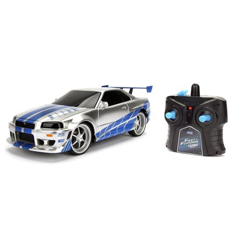 Jada Toys - Fast and Furious 1:24 Scale RC, Nissan Skyline GTR R34 ...