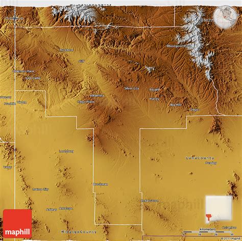 Physical 3D Map of Grant County