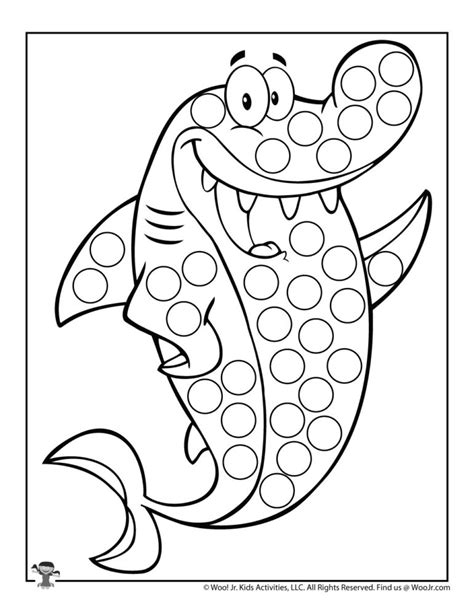 Ocean Dot Coloring Pages | Woo! Jr. Kids Activities : Children's Publishing