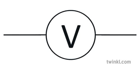 Voltmeter Science Circuit Symbols Scientific Diagram Beyond Illustration