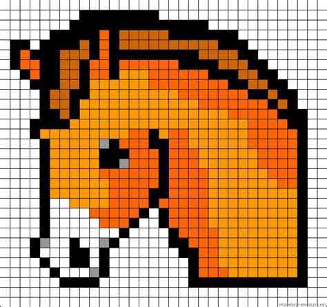 horse pixel art grid Pixelhobby paard caballos pferdekopf geschenksets ...