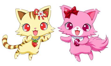 #266173 - safe, artist:reiya_air, garnet (jewelpet), sango (jewelpet), cat, feline, mammal, semi ...