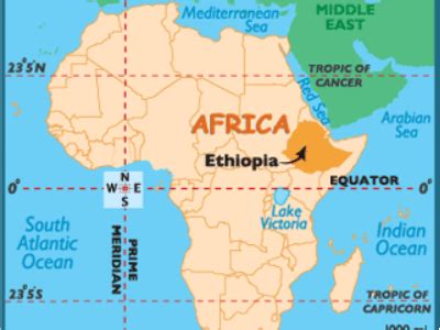 Ethiopian Highlands On Map Of Africa – Map Vector