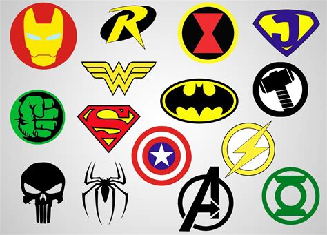 Superheroes Logos
