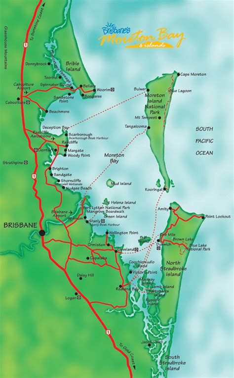 Moreton Bay Map - Queensland Australia