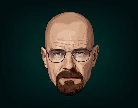 Captivating Vector Portrait: Walter White illustration :: Behance