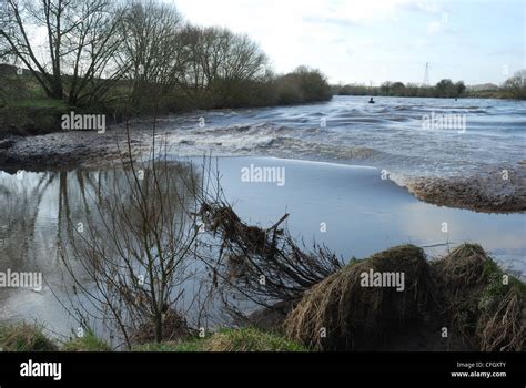 Severn Bore, a tidal bore on the River Severn, at Lower Parting, Gloucester, UK Stock Photo - Alamy