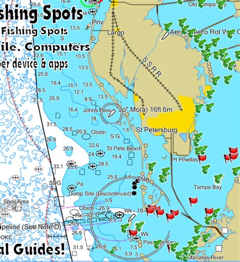 Tampa Bay Inshore Fishing Spots - Florida Fishing Maps and GPS Fishing Spots