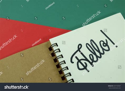 Hello Hand Lettering Handmade Calligraphy Stock Photo 307749587 | Shutterstock