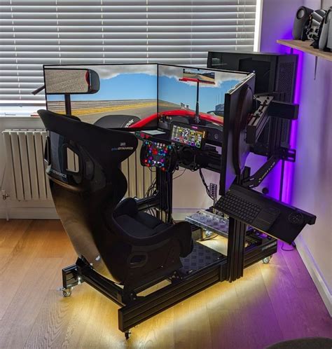My (current) sim racing rig | Video game rooms, Video game room design, Computer gaming room