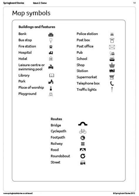 Springboard Stories - Map symbols