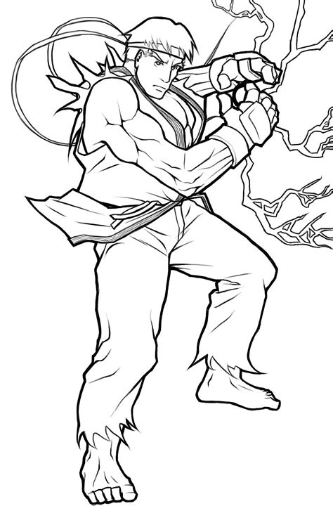 Street Fighter Coloring Coloring Pages