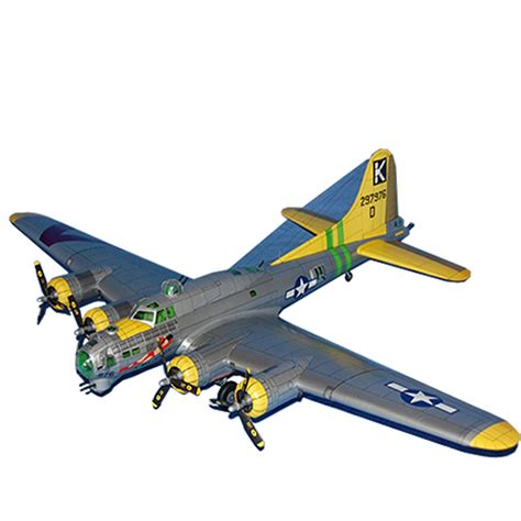 1:47 Scale Boeing B-17 Flying Fortress Heavy Bomber Handcraft Paper Model Kit Education Toys