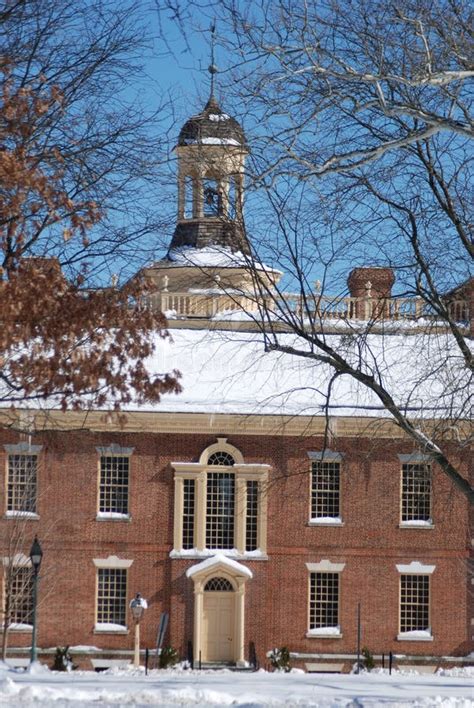 Delaware State Capitol in the Snow Stock Photo - Image of building, level: 55617580