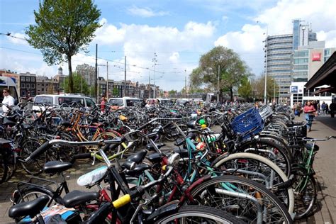 Bicycle Parking in the Center of Amsterdam Editorial Stock Photo - Image of bike, capital: 93249938