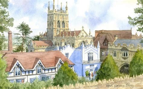 Great Malvern Priory - Chris Fothergill - Architectural Artist and Illustrator