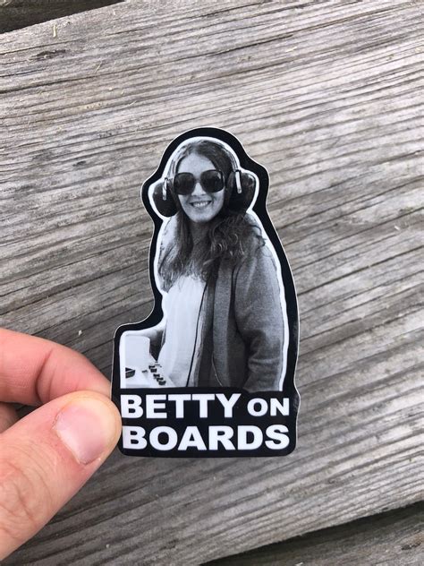 Grateful Dead betty on Board Sticker Betty Cantor-jackson Inspired ...