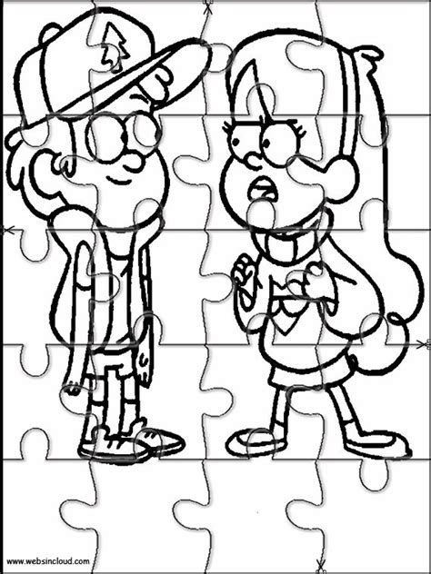 Gravity Falls Puzzles para Imprimir para Niños 15