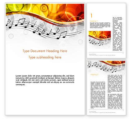 Music Word Templates Design, Download now | PoweredTemplate.com