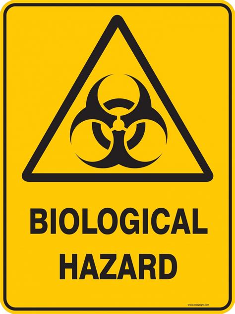 Warning Sign - BIOLOGICAL HAZARD - Property Signs