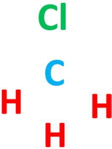 CH3Cl lewis structure, molecular geometry, bond angle, hybridization