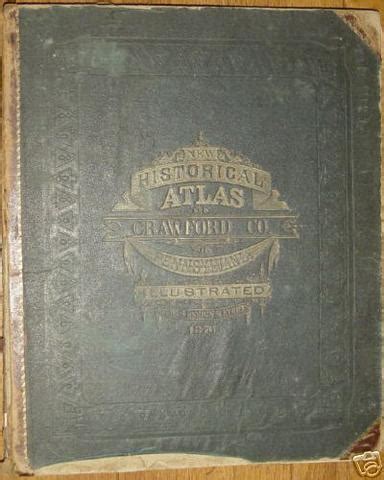 1876 RARE "HISTORICAL ATLAS CRAWFORD COUNTY PA." ILLUST | #38750351