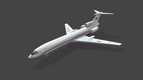 Tupolev Tu-154 Russia with Levels of Detail - Buy Royalty Free 3D model by pukamakara [995fbc4 ...