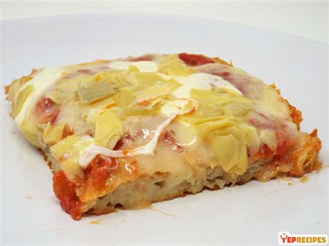 Pizza al Taglio with Artichokes Recipe | YepRecipes