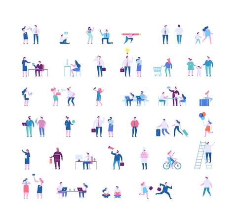 Premium Vector | Tiny people vector bundle