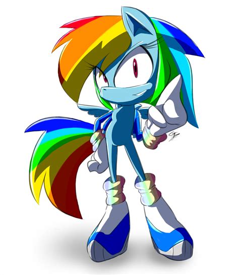 Imagen - Rainbow dash sonic style by gblastman-d6shp60.jpg | Wiki Mi Pequeño Pony: Fan Labor ...