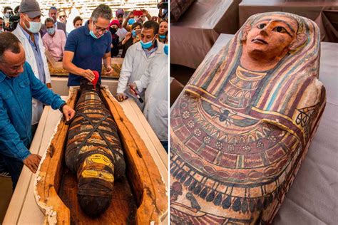 Archaeologists open ancient Egyptian tombs to find 50 mummies with ...