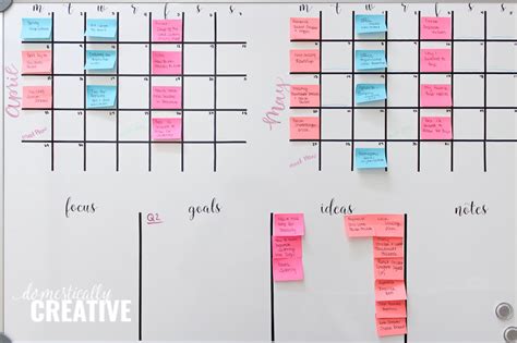 DIY Whiteboard Calendar and Planner | Domestically Creative