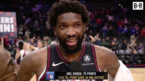 Joel Embiid Reacts to Career-High 70 PTS, Matchup vs. Victor Wembanyama - YouTube