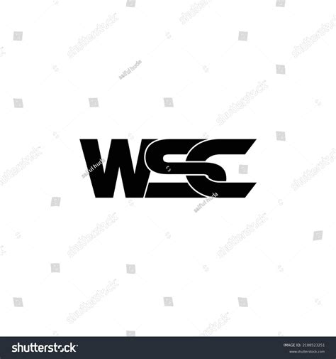 Wsc Letter Monogram Logo Design Vector Stock Vector (Royalty Free ...