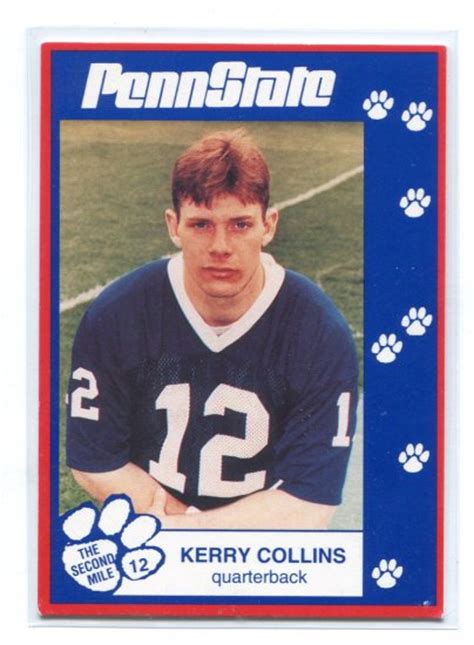 KERRY COLLINS 1993 Penn State Second Mile TITANS QB