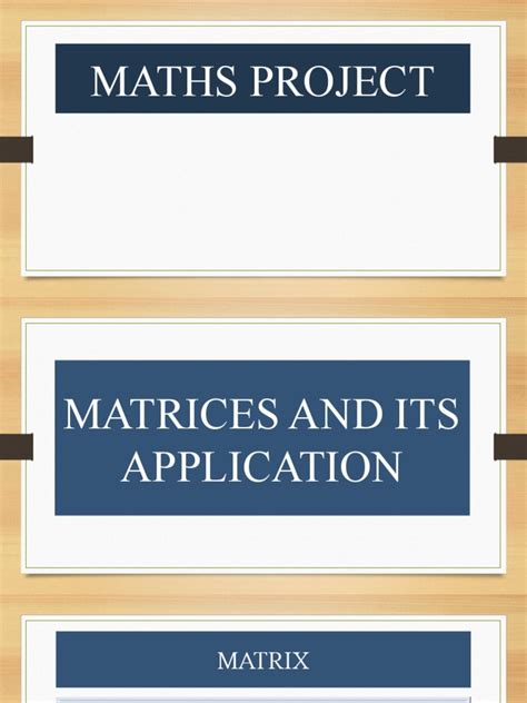 Matrices and Its Application | PDF | Matrix (Mathematics) | Eigenvalues ...