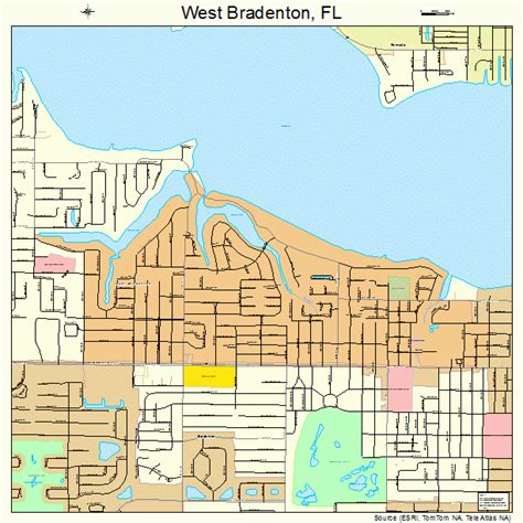 West Bradenton Florida Street Map 1276050