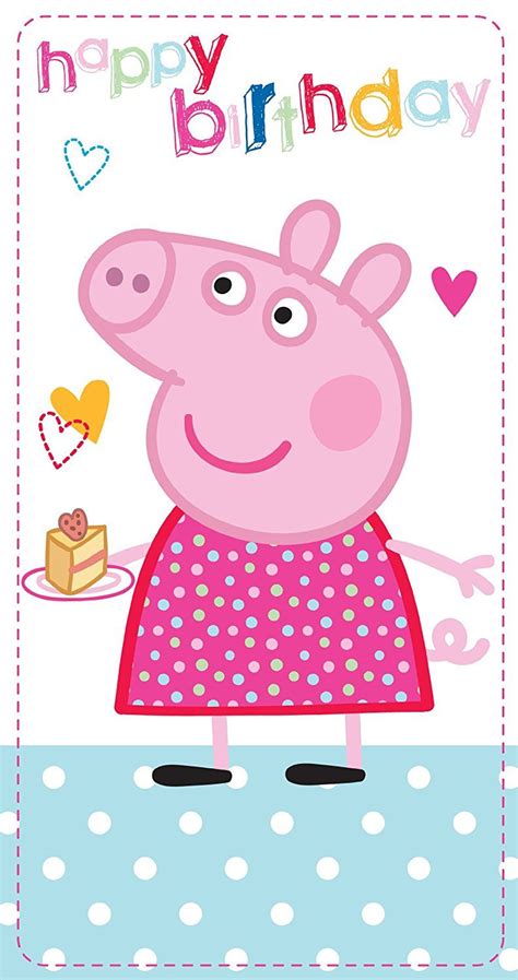 Peppa Pig Slim Happy Birthday Card | Grappige verjaardagskaarten, Verjaardagskaart ...