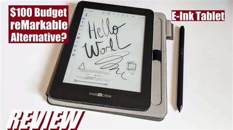 REVIEW: MobiScribe Original E-Ink Paper Tablet in 2024 - Compact reMarkable, Kindle Scribe for ...